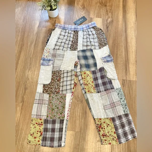 Young Threads Trendy Patchwork Casual Pants - Picture 1 of 7